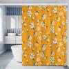 AJALGZ Bathroom Shower Curtain Set, Yellow Daisy Floral, Waterproof, 170 x 205 cm view 1