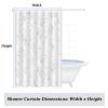 AJALGZ Bathroom Shower Curtain Set, Yellow Daisy Floral, Waterproof, 170 x 205 cm view 2