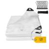 4 x 6 m Waterproof Transparent Tarp with Grommets, Greenhouse Cover view 1