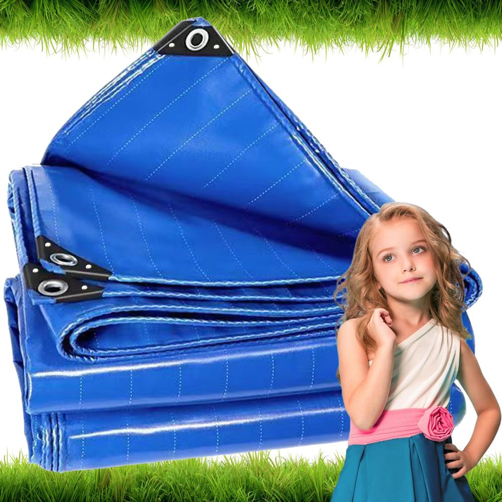Truck Tarpaulin PVC Tarp 1 x 47 m, 500 g/m², Blue, LXX94W