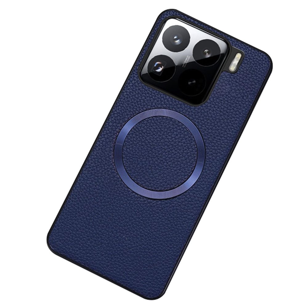 HAMEXLN Magnetic Leather Case for Xiaomi 15 Pro/15, Blue