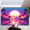 MULERN 50 x 80 cm Sunrise Palm Landscape Indoor/Outdoor Doormat view 4