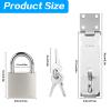 Stainless Steel Padlock Hasps, 2-Pack, 5 in view 2