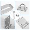 Stainless Steel Padlock Hasps, 2-Pack, 5 in view 3
