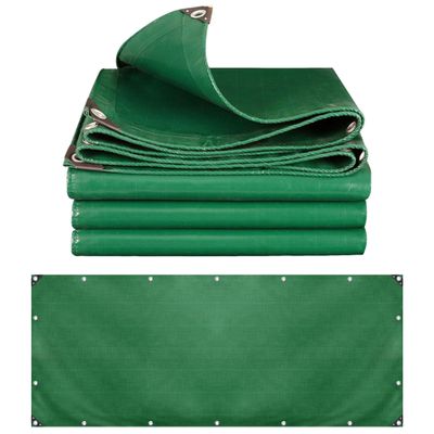 Waterproof Construction Tarp 3 x 23 m, 500 g/m², Green