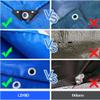 Truck-Tarpaulin Fabric Cover Tarp, 1.5 x 15.5 m, 500 g/m², Waterproof, Tear-Resistant, Blue, LXX94W view 2