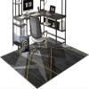 Fzamudng Chair Mat, Gaming Rug, 70 x 100 cm, Black, Polyester view 1