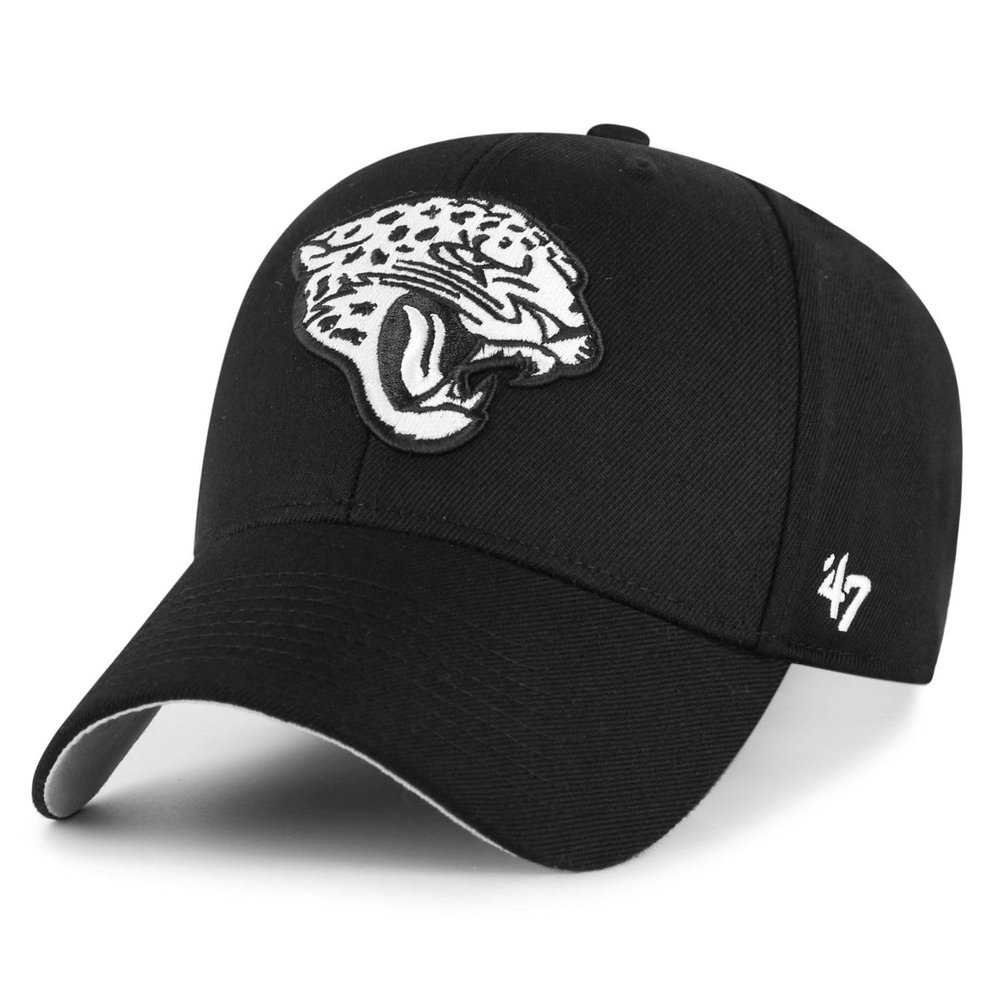 '47 NFL Jacksonville Jaguars MVP Unisex Baseball Cap, Adjustable Hook-and-Loop Closure, One Size, Team Logo, Black