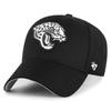 '47 NFL Jacksonville Jaguars MVP Unisex Baseball Cap, Adjustable Hook-and-Loop Closure, One Size, Team Logo, Black view 1