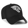'47 NFL Jacksonville Jaguars MVP Unisex Baseball Cap, Adjustable Hook-and-Loop Closure, One Size, Team Logo, Black view 3