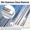 Slim 100 cm 304 Stainless Steel Trench Drain Set with Waterproof Tape view 4