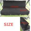 Waterproof Canopy Set for Patio Swings, Dark Green Cushion Cover, Replacement Cover for 3-Seat Swing (193 x 124.5 x 15 cm) view 3