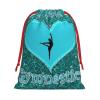 YFSGDLBN “I Love Gymnastics” Printed Drawstring Gift Bags, Christmas Decoration view 1