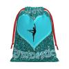 YFSGDLBN “I Love Gymnastics” Printed Drawstring Gift Bags, Christmas Decoration view 2
