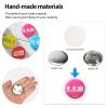 100 Sets of Blank Button-Making Parts, 1.7-Inch Round Metal Pin Badge Kit view 2