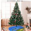 Christmas Tree Skirt for Golf Course with Pom-Pom Trim, Holiday Tree Cover for Parties and Home Decor view 1