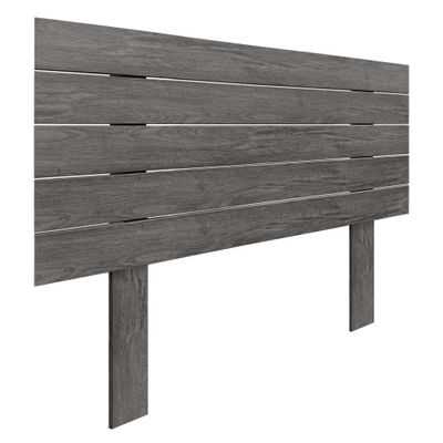 DHOME Recycled DM Wood Headboard with Horizontal Pallet-Style Legs, Ash, 110 cm