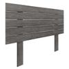 DHOME Recycled DM Wood Headboard with Horizontal Pallet-Style Legs, Ash, 110 cm view 1