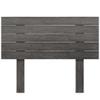 DHOME Recycled DM Wood Headboard with Horizontal Pallet-Style Legs, Ash, 110 cm view 4