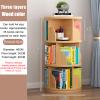 TYYCKJ 360° Rotating Bookshelf Tower, 3/4/5-Tier view 2