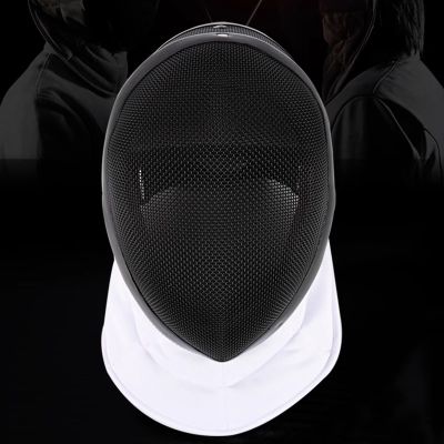 FSADYANG 700N Épée Fencing Mask with Removable Liner, Black, 65–71 cm (25–28 in)