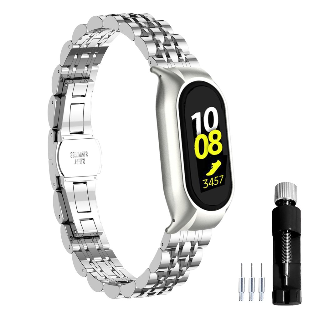 Gheper Stainless Steel Metal Band Compatible with Samsung Galaxy Fit E SM-R375
