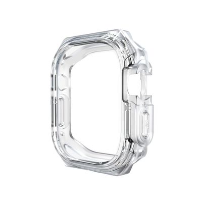 GUMMMY Apple Watch Case with Band, 40/41/44/45/49 mm, Clear PC + TPU, Half Pack