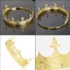 Junwapy Men's King Crown, Metal Baroque Crown with Headband view 4
