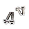 AYYSSM 10-Pack M2/M3/M4 304 Stainless Steel Triangular Base Slotted Flat-Head Security Screws (Round Head, M4 x 16 mm) view 1