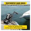 Trailer Hand Winch, 3,500 lb, 33 ft Steel Cable view 2