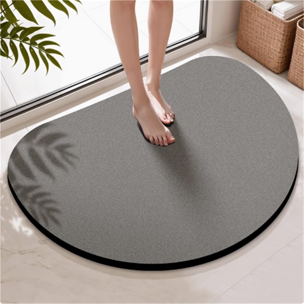 SPXTOM Soft, Absorbent Non-Slip Bath Mat, 17.7 x 27.5 in