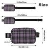 Buffalo Check Belt Bag with Adjustable Strap view 3