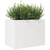 Furniture Select-Garden White Planter 90 x 60 x 68.5 cm Solid Wood Pine view 4