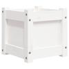 LLEZKBR Furniture Select-Garden Planter, White, 31 x 31 x 31 cm, Solid Pine Wood view 2