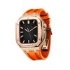 SCHIK Military Metal Case with Band for Apple Watch, 44 mm, Rose Orange view 1