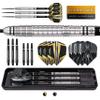 Harrows Combat Steel-Tip Dart Set, 90% Tungsten, 21–30 g, 17-Piece Kit, 26 g view 1