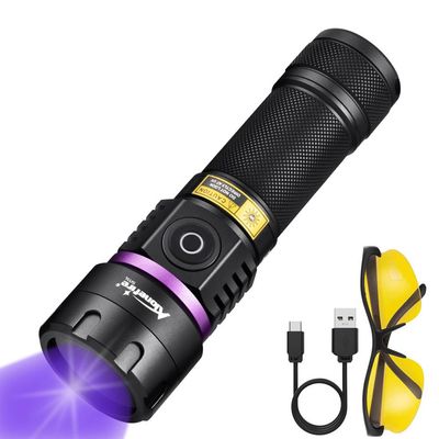 Alonefire SV116 365 nm UV Flashlight, 60 W, Rechargeable, USB-C