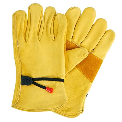 Cabilock Heat-Resistant Cowhide Gloves for Outdoor Camping, Grilling, and Baking