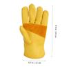 Cabilock Heat-Resistant Cowhide Gloves for Outdoor Camping, Grilling, and Baking view 2