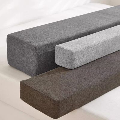 Bed Headboard Cushion and Mattress Gap Filler, Light Gray, 180 x 20 x 20 cm