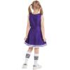 Girls' Cheerleader Costume Set, Purple view 2