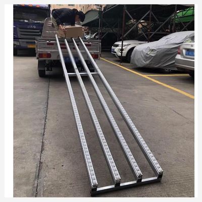 LwsCUiH Conveyor Rail Roller Unloading Chute, ABS Plastic, Lightweight, Spliceable, Galvanized Frame (2-Slide, 200 cm Long)