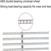 LwsCUiH Conveyor Rail Roller Unloading Chute, ABS Plastic, Lightweight, Spliceable, Galvanized Frame (2-Slide, 200 cm Long) view 2