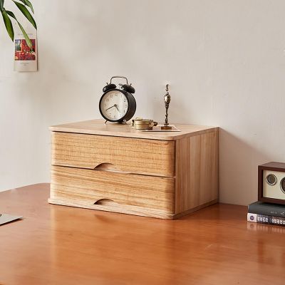 Wooden Desk File Cabinet with Drawers for Office and Home Organization