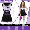 Women's Black Cheerleader Costume, Size S view 2