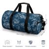 Floral Sketch Sports Duffel Bag, Travel Carry-On Bag, Swim Bag, Weekender, 45 x 23 x 23 cm view 2