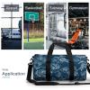 Floral Sketch Sports Duffel Bag, Travel Carry-On Bag, Swim Bag, Weekender, 45 x 23 x 23 cm view 3