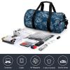 Floral Sketch Sports Duffel Bag, Travel Carry-On Bag, Swim Bag, Weekender, 45 x 23 x 23 cm view 4