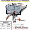 Basketball Return Net for Kids and Adults, Foldable Metal Rebounder view 2