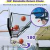 Basketball Return Net for Kids and Adults, Foldable Metal Rebounder view 3